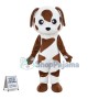 Cute Brown Dalmatian Puppy Mascot Costume 