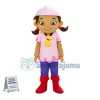 Adventurous Pirate Girl Izzy Mascot Costume 