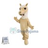 Beige Horse Mascot Costume For Adult