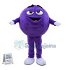 Lightweight Cartoon Purple Chocolate Candy Mascot Adult Costume	