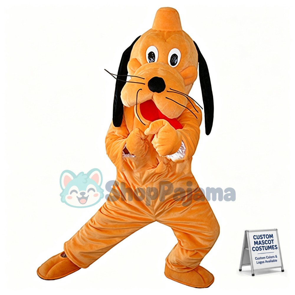 Loyal Pluto the Dog Mascot Costume 