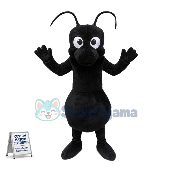 Black Ant Animal Mascot Costume Adult Size	