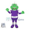 Alien Signal Frog In Purple Suit  Mascot Costume	