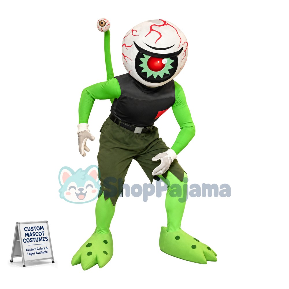 Eyeball Monster Mascot Costume 