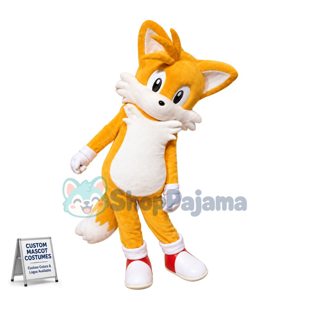 Optimistic Tails the Fox Mascot Adult Costume 