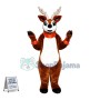 Christmas Reindeer With Bells Mascot Costume	