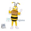 Happy Cartoon Hornet Bee Mascot Costume 