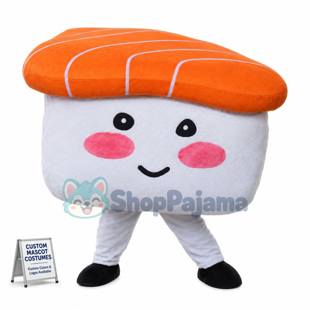 Deluxe Cartoon Salmon Sushi Lightweight Mascot Costume 