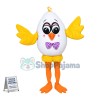 Hatching Chick Hard Boiled Egg Mascot Cartoon Costume Adult Size	
